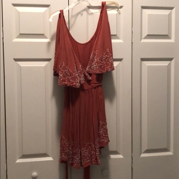 Free People beaded wrap dress - Picture 2 of 3